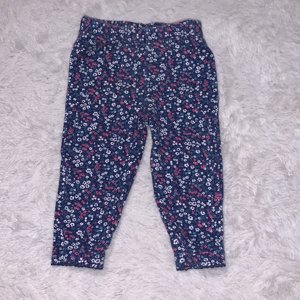 (3 for $10) Carter’s floral elephant pants baby girl clothing